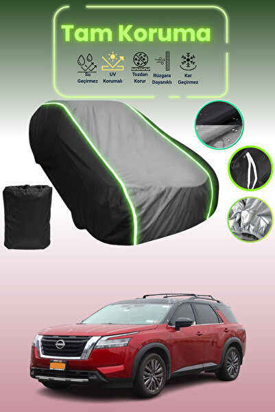 Dokaca Neo غطاء حماية متوافق مع سيارة نيسان باثفايندر V باللون الأسود_الرمادي...