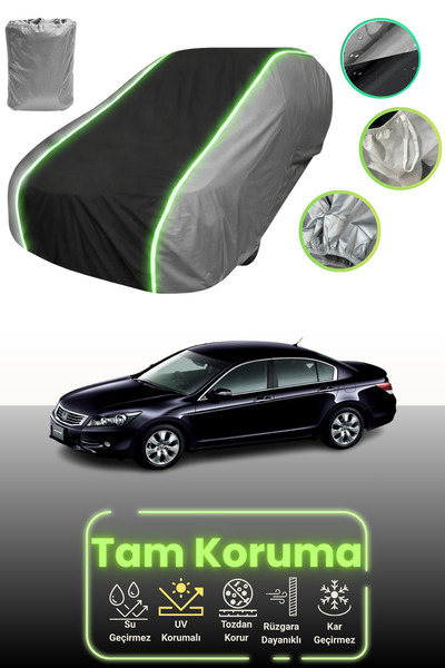 Dokaca Neo غطاء حماية للسيارة باللون الرمادي والأسود والرمادي النيون قماش مجد...