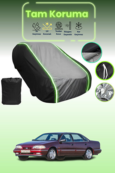 Dokaca Neo غطاء حماية متوافق مع سيارة فورد سكوربيو قماش مجدّل باللون الأسود_الرمادي_الأسود النيون