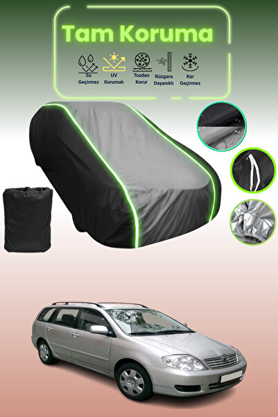 Dokaca Neo غطاء حماية متوافق مع سيارة تويوتا كورولا واجن قماش مجدّل باللون ال...