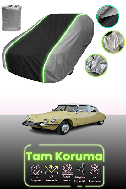 Dokaca Neo غطاء حماية للسيارة باللون الرمادي والأسود والرمادي النيون قماش مجد...