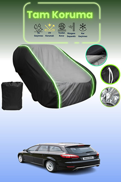 Dokaca Neo غطاء حماية متوافق مع سيارة فورد مونديو واجن 2007 - 2014 باللون الأ...