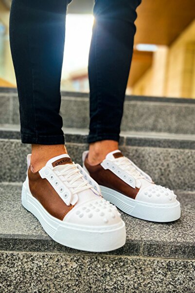 Chekich CH169 - حذاء CBT Thorn للرجال أبيض/أسمر