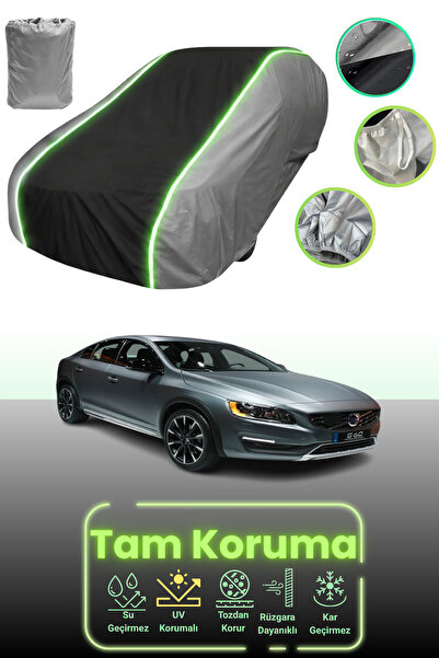 Dokaca Neo غطاء حماية للسيارة باللون الرمادي والأسود والرمادي النيون قماش مجد...