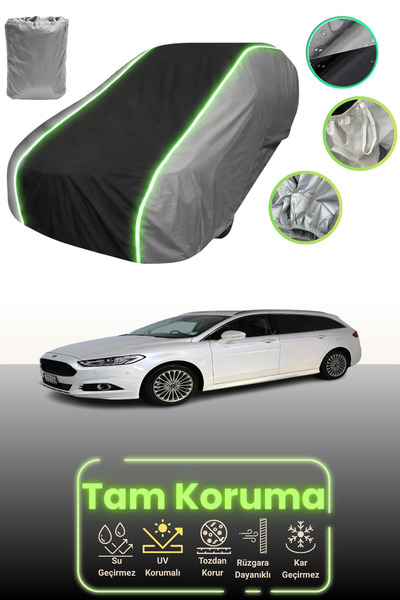 Dokaca Neo غطاء حماية للسيارة باللون الرمادي والأسود والرمادي النيون قماش مجد...