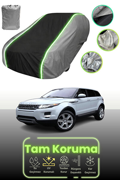 Dokaca Neo غطاء حماية للسيارة باللون الرمادي والأسود والرمادي النيون قماش مجدّل لسيارة لاند روفر رينج روفر إيفوك 1