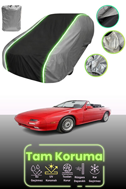 Dokaca Neo غطاء حماية للسيارة باللون الرمادي والأسود والرمادي النيون قماش مجد...