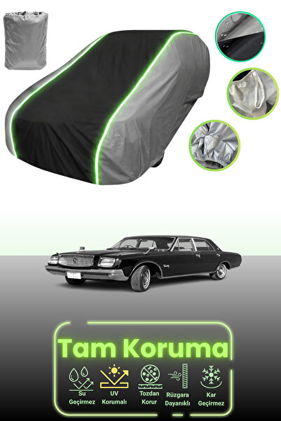 Dokaca Neo غطاء حماية للسيارة باللون الرمادي والأسود والرمادي النيون قماش مجد...