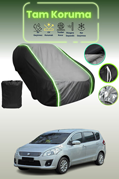 Dokaca Neo غطاء حماية متوافق مع سيارة سوزوكي ارتيجا قماش مجدّل باللون الأسود_...