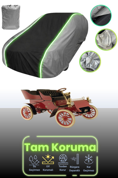 Dokaca Neo غطاء حماية للسيارة باللون الرمادي والأسود والرمادي النيون قماش مجد...