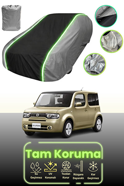 Dokaca Neo غطاء حماية للسيارة باللون الرمادي والأسود والرمادي النيون قماش مجد...