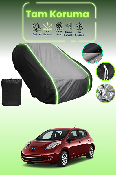 Dokaca Neo غطاء حماية متوافق مع سيارة نيسان ليف 2010 - 2017 باللون الأسود_الر...