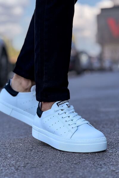 Chekich CH983 - Pantofi de tenis CBT pentru bărbați ALB/NEGRU