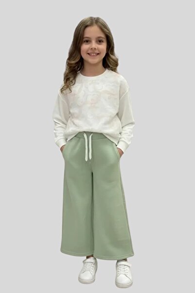 ww waka waka kids store Iz Children's Glitter Embossed Patterned Wide-Leg Tra...