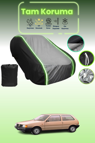 Dokaca Neo غطاء حماية متوافق مع سيارة فيات أونو قماش مجدّل ذات 3 أبواب من 198...