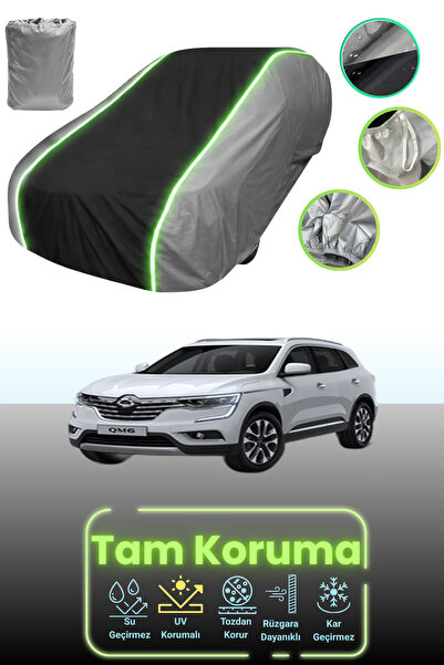 Dokaca Neo غطاء حماية للسيارة باللون الرمادي والأسود والرمادي النيون قماش مجد...