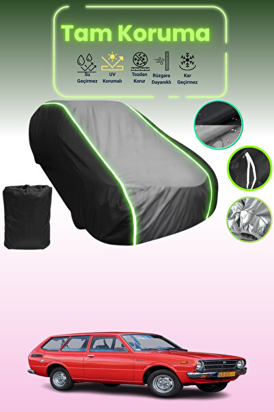 Dokaca Neo غطاء حماية متوافق مع سيارة تويوتا كورولا 2 فان باللون الأسود_الرما...