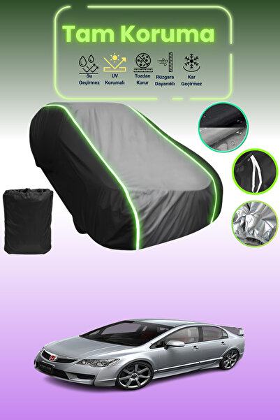 Dokaca Neo غطاء حماية متوافق مع سيارة هوندا سيفيك تايب-آر قماش مجدّل 2008 - 2...