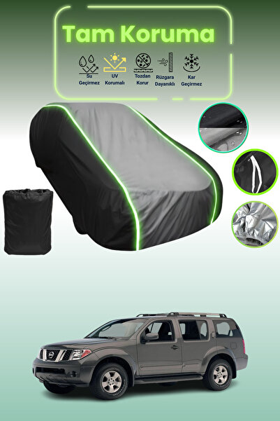 Dokaca Neo غطاء حماية متوافق مع سيارة نيسان باثفايندر 2007 - 2012 باللون الأسود_الرمادي_الأسود النيون