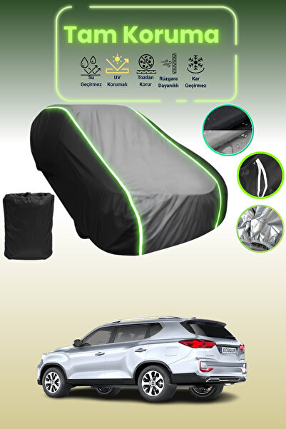 Dokaca Neo غطاء حماية متوافق مع سيارة سانج يونج ريكستون قماش مجدّل من نوع Bla...