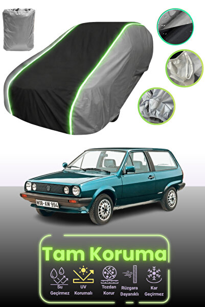 Dokaca Neo غطاء حماية متوافق مع سيارة فولكس فاجن بولو قماش مجدّل ذات الثلاثة ...