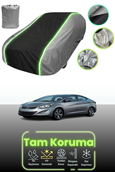 Dokaca Neo Grey.Black.Grey Neon Corded Fabric Hyundai Elantra 2014 - 2016 Com...