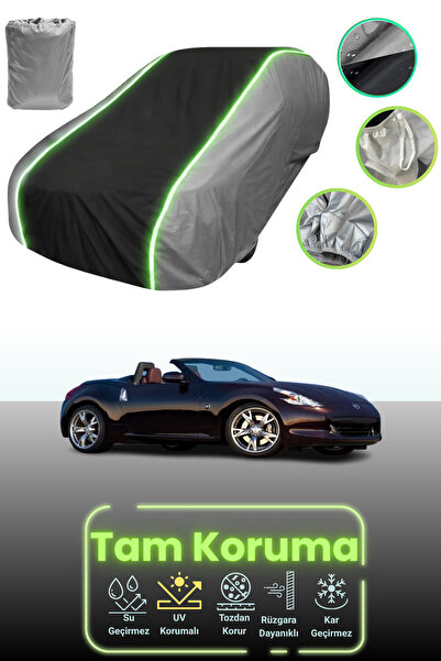 Dokaca Neo غطاء حماية للسيارة باللون الرمادي والأسود والرمادي النيون قماش مجد...