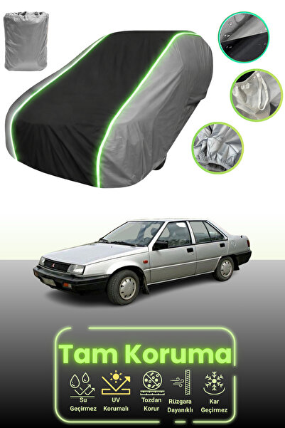 Dokaca Neo غطاء حماية للسيارة باللون الرمادي والأسود والرمادي النيون قماش مجد...