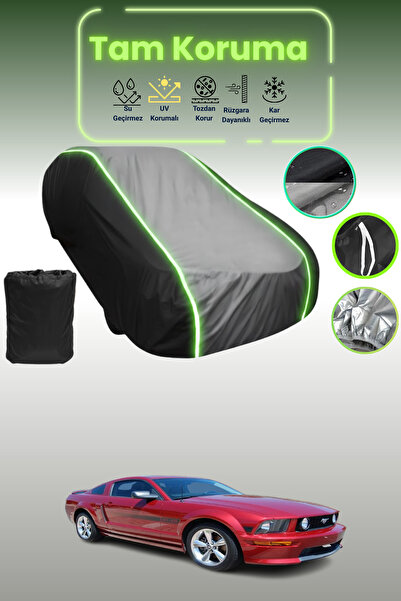 Dokaca Neo غطاء حماية متوافق مع سيارة فورد موستانج V باللون الأسود_الرمادي_ال...