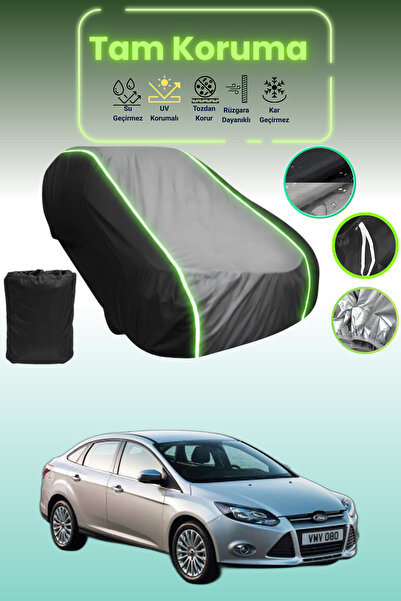 Dokaca Neo غطاء حماية متوافق مع سيارة فورد فوكس فوكس 3 سيدان باللون الأسود_ال...