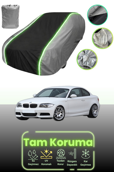 Dokaca Neo غطاء حماية للسيارة باللون الرمادي والأسود والرمادي النيون قماش مجد...