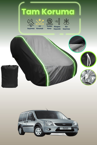 Dokaca Neo غطاء حماية متوافق مع سيارة فورد تورنيو كونكت قماش مجدّل باللون الأ...