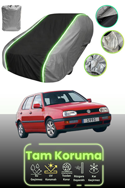 Dokaca Neo غطاء حماية للسيارة باللون الرمادي والأسود والرمادي النيون قماش مجد...