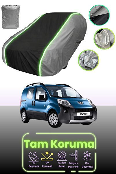 Dokaca Neo غطاء حماية للسيارة باللون الرمادي والأسود والرمادي النيون قماش مجد...