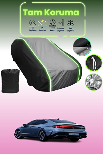 Dokaca Neo غطاء حماية متوافق مع سيارة هيونداي سوناتا قماش مجدّل باللون الأسود...