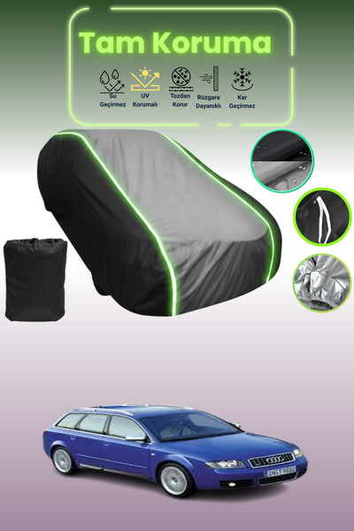 Dokaca Neo غطاء حماية متوافق مع سيارة أودي S4 أفانت 2003 - 2004 باللون الأسود_الرمادي_الأسود النيون