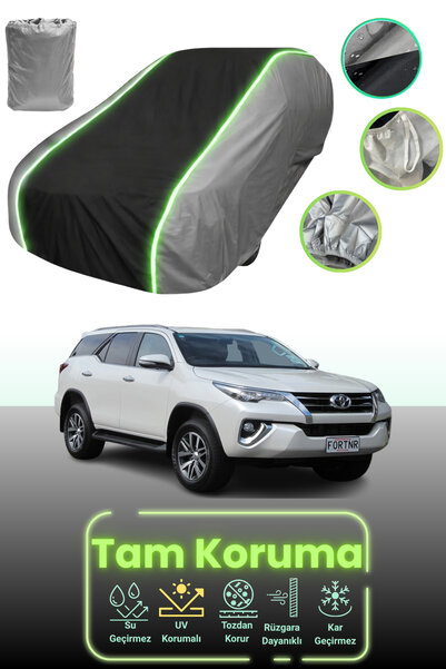 Dokaca Neo غطاء حماية للسيارة باللون الرمادي والأسود والرمادي النيون قماش مجد...