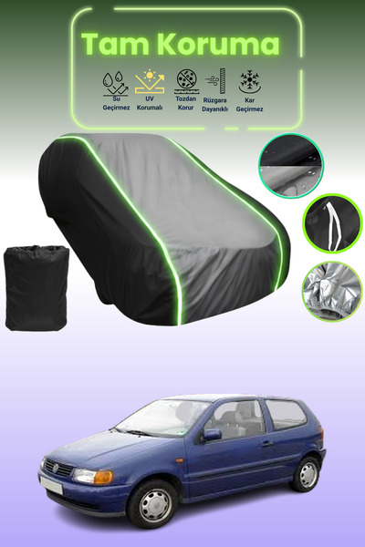 Dokaca Neo غطاء حماية متوافق مع سيارة فولكس فاجن بولو قماش مجدّل ذات 3 أبواب ...