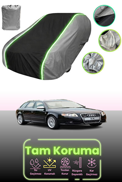 Dokaca Neo غطاء حماية للسيارة باللون الرمادي والأسود والرمادي النيون قماش مجد...