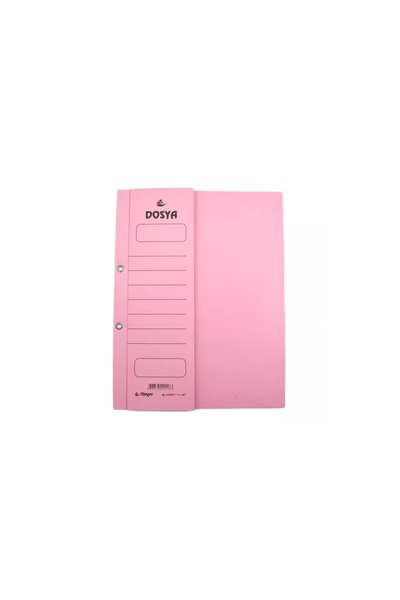 ÖZKAN Yarım Kapak 1. kalite Karton Dosya Pembe 1 Paket 50 Adet