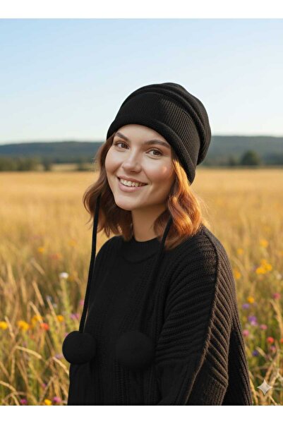 Betülce Women's Self-Patterned Knitwear Beanie |   Soft Textured, Winter Hat