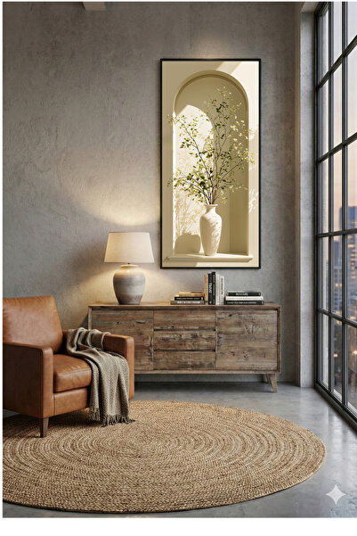 sayetablo Stillo Çiçek - Gerçek Cama Baskı Metal Alüminyum Çerçeveli Tekli Mi...