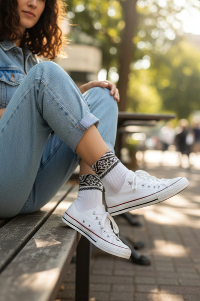 Lascaris Women's 12-Piece Premium Sock Set – Gold Series with Stone Detail an...