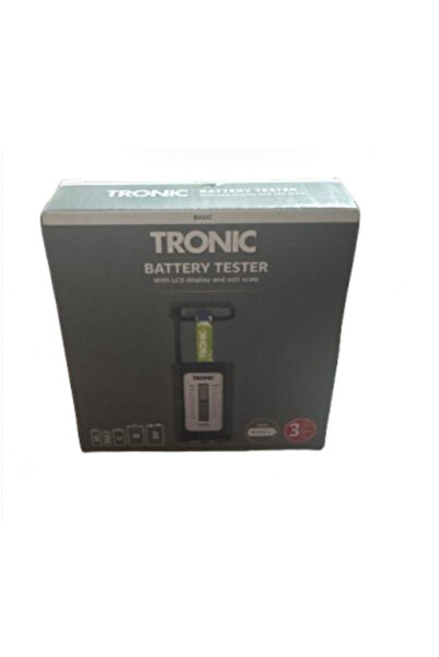 Tronic Dijital Pil Test Cihazı | AA AAA C D 9V Uyumlu | LCD Göstergeli Batary...