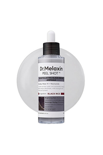 Dr.Melaxin أمبول تقشير الأرز الأسود (جوماج) للعناية بالرؤوس السوداء والمسام -...