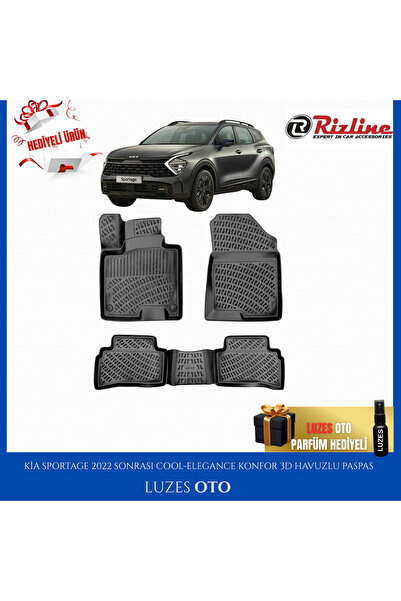 Rizline Kia Sportage 3D Havuzlu Paspas COOL/ELEGANCE KONFOR 2026 Model Uyumlu