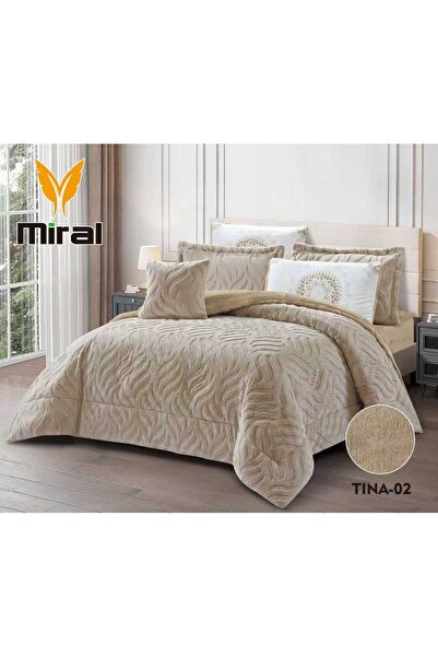 miral TINA Luxury Winter Bedspread Set (Single and a Half) - 5 Pieces