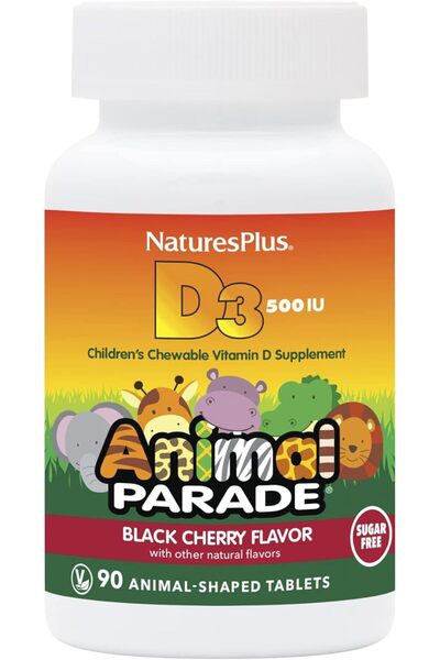 Nature Plus NP Animal Parade Vit D3 500 IU Chew 90s