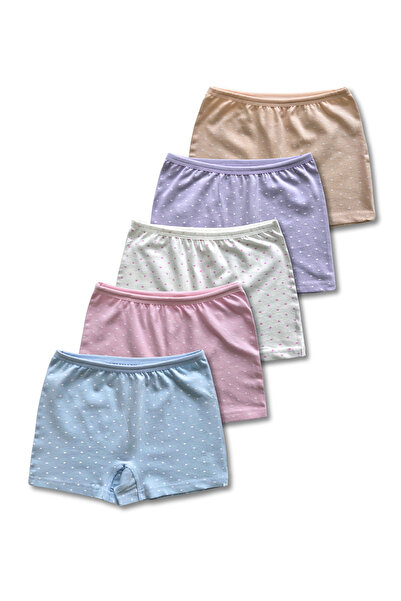 Panfilia Set de 5 boxeri din bumbac pieptănat Lycra pentru fete, 94% bumbac /...