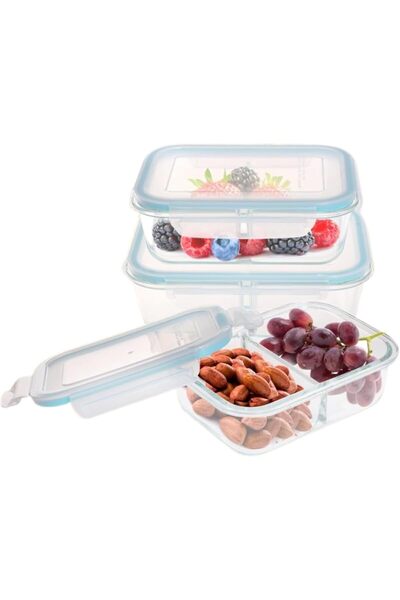 Westinghouse 3-Piece Rectangle Glass Container Set